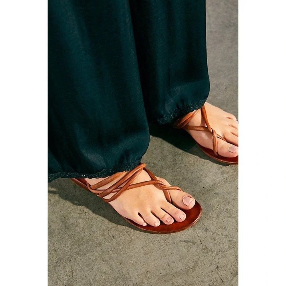 Women's Strappy Sandals Free People Kayla Brown 11 New With Tags
